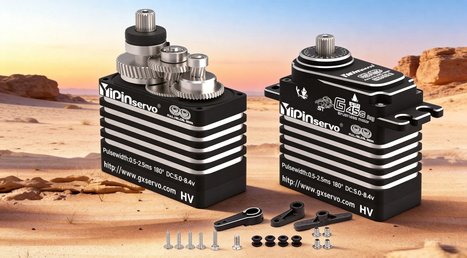 Industrial servo motor manufacturing workshop with high precision equipment