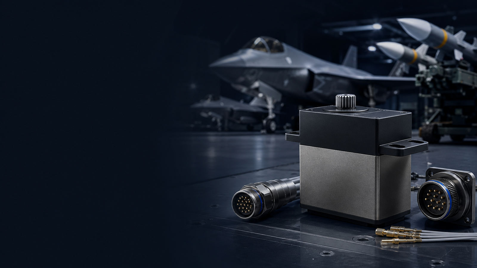 Military aerospace connector and servo application