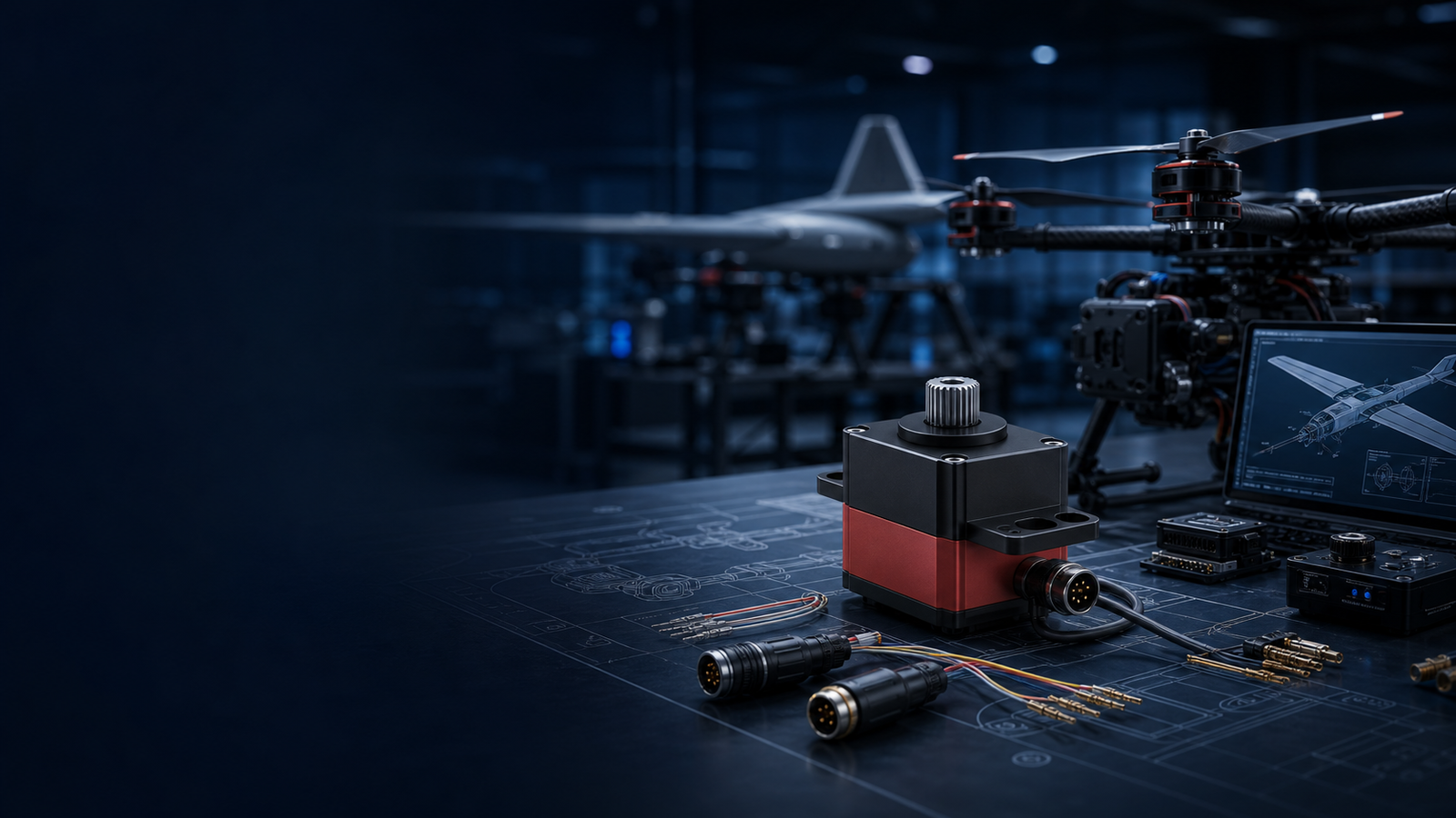 UAV drone servo motor application