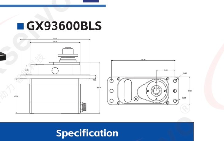 GX93600BLS engineering drawing 1
