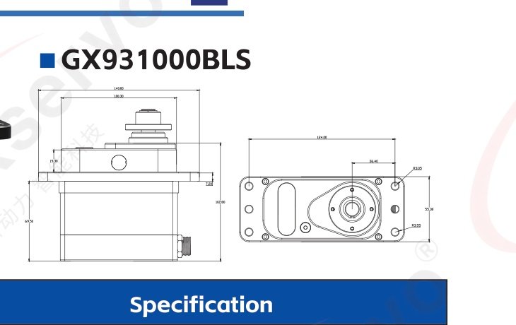 GX931000BLS engineering drawing 1