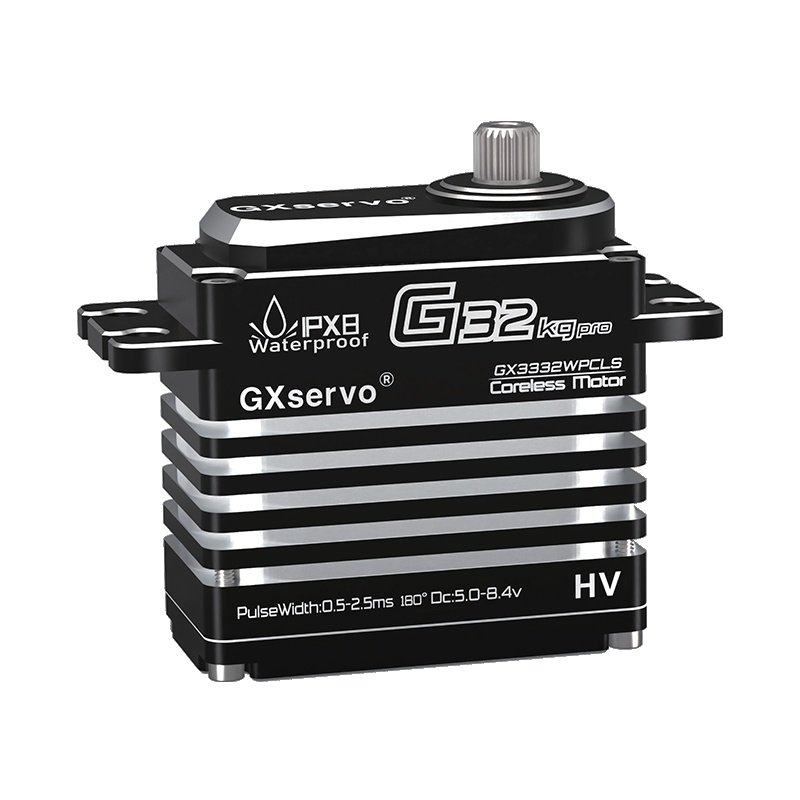 GX3332WPCLS Metal housing / IPX8 Coreless Servo Motor