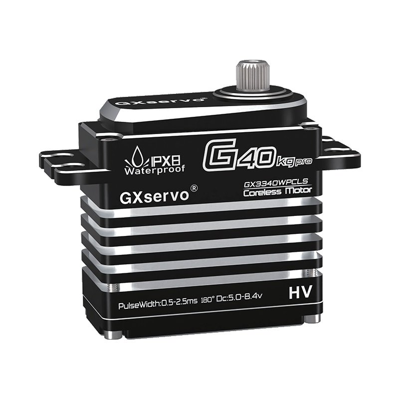 GX3340WPCLS Metal housing / IPX8 Coreless Servo Motor
